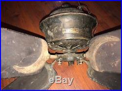 Dayton Antique Cast Iron Dc Electric Ceiling Fan 1890s