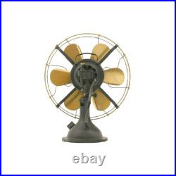 12 Blade Electric Table Desk Fan Oscillating Work 3 Speed Vintage Antique style