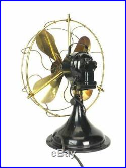 12 GEC Magnet Antique Brass Electric Desk Fan