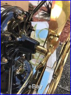 12 Westinghouse Brass fan Brass Blade Tank Antique electric restored amazing