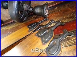 18385 Antique 1920s General Electric Ceiling Fan w Orig Blades type AH / AF1