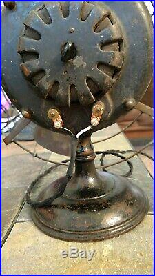 1899 12 GE Pancake Survivor, Antique Electric Fan Runs Well, Low ID Number