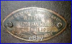 1900s GEC WITTON FREEZOR ANTIQUE BRASS CAST IRON DESK / WALL MOUNT / CEILING FAN