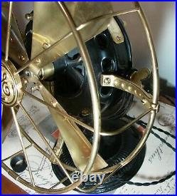1901 G. E. Pancake Antique Electric Fan Beautiful Restoration. Prettiest Ever