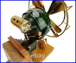 1905 8 Diehl Pullman Traincar Fan Restored Custom Wood Base Antique Electric Br