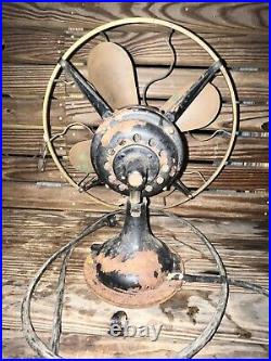 1906-1910 WESTINGHOUSE 13 BRASS BLADE Tank FAN, Style 60677