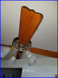 1906 Hunter Tuerk Ceiling Fan-antique-vintage- Restored -110 Years-lifetime Guar