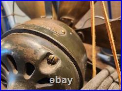 1917 GE AUU S6 Six Blade Brass fan antique All original time capsule