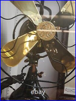 1919 Antique GE Brass 12 Fan