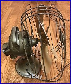 1930's Antique GE General Electric Vortalex Vintage Deco Fan FM9V1