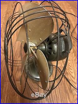 1930's Antique GE General Electric Vortalex Vintage Deco Fan FM9V1