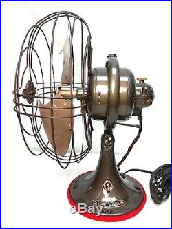 1930's Antique GE General Electric Vortalex Vintage Deco Fan FM9V1 NO RESERVE