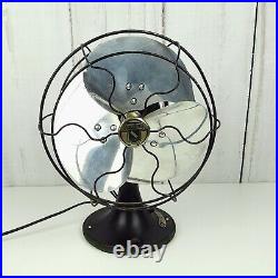 1930's Antique Working Graybar Electric Company 8.5-inch 3 Blade Oscillating Fan