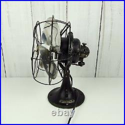 1930's Antique Working Graybar Electric Company 8.5-inch 3 Blade Oscillating Fan