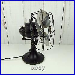 1930's Antique Working Graybar Electric Company 8.5-inch 3 Blade Oscillating Fan