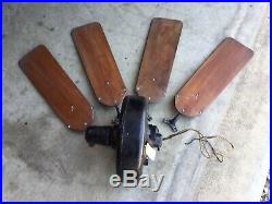 1930s 40s Emerson Electric Ceiling Fan W Blades from St. Louis, MO Deli Antique