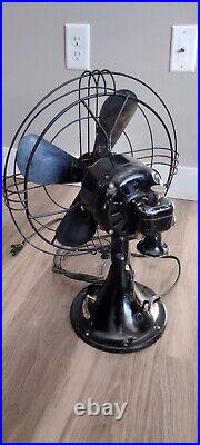 1938 GE Oscillating 12 Fan 49X929 Great Condition