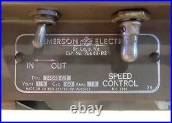 1940's ANTIQUE ART DECO LARGE EMERSON ELECTRIC WINDOW FAN WORKS GREAT 2 Spd. REV