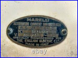 1940s Vintage Marelli Fan Regulator Manufactured The English Electric Co. Italy