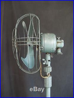 1949 General Electric Vortalex Pedestal Fan FM12M41 Mid Century Industrial