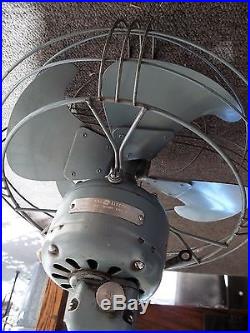 1949 General Electric Vortalex Pedestal Fan FM12M41 Mid Century Industrial