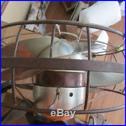 3 spd, WORKS WELL! 1934-1936 Emerson silver swan antique vintage electric fan