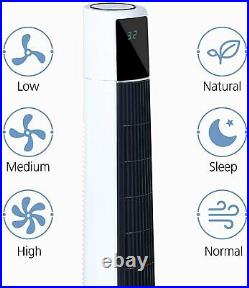 38 Tower Fan Bladeless Oscillating Quiet Fan Eco with Remote Control and LED