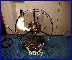 Antique 8 Ge All Brass Fan
