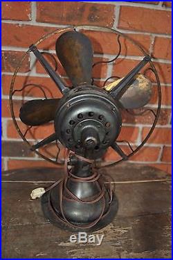 Antique Brass Blade & Cage Westinghouse Electric Fan Style 149575