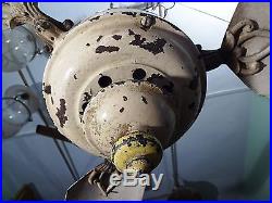 Antique Ceiling Fan Marelli Italy Vintage Electric Fan Old Collectibles Genuine