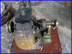 Antique Electric Bipolar Motor / Dynamo Cast Brass Open Frame Edisonteslage
