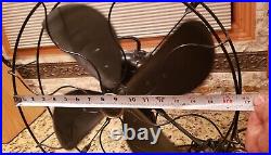 ANTIQUE EMERSON FAN TYPE 73648 4 Blade 16 See Video Nice! READ