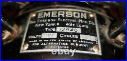 ANTIQUE EMERSON FAN TYPE 73648 4 Blade 16 See Video Nice! READ