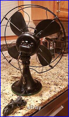 ANTIQUE EMERSON FAN TYPE 73648 4 Blade 16 See Video Nice! READ