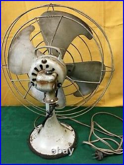 ANTIQUE Early Mid 1900's GE VORTALEX GENERAL ELECTRIC FAN F11V163 No. 23 Works