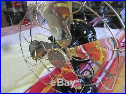 Antique Ge Sidewinder Fan Vintage Ge Fan Brass Blade Fan C My Westinghouse R&m