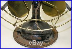 Antique Robbins & Myers Brass Blade Cage Electric Fan