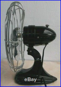 ANTIQUE/VINTAGE/DECO 30's ELECTRIC OSCILLATING FAN-PROFESSIONALLY RESTORED