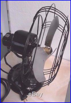 ANTIQUE/VINTAGE/DECO 40's ELECTRIC 10 OSCILLATING FAN-PROFESSIONALLY RESTORED