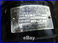 Antique Vintage Fan Antique Victor Fan Brass Blade Fan Vintage Electric Fan