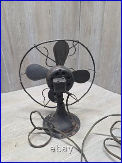 ANTIQUE VINTAGE R&M JUNIOR 8 INCH ELECTRIC FAN (NEEDS REPAIRED But Works)