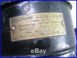 Antique Westinghouse Model 60677 Brass Blade Electric Table Fan