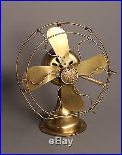All Brass GE Electric Fan, Brass Blade Electric Fan, Antique Electric Fan