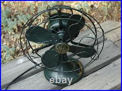 Antique 12 General Electric Form ANI Cat 75423 3 Speed Oscillating Desk Fan