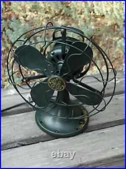 Antique 12 General Electric Form ANI Cat 75423 3 Speed Oscillating Desk Fan