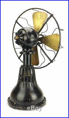 Antique 12 Lake Breeze Table Model Brass Fan Stirling Engine HotAir NonElectric
