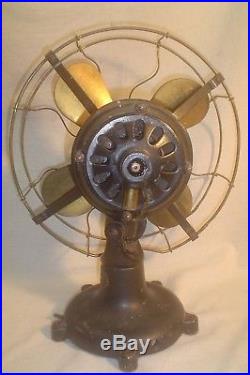 Antique 12 in. PEERLESS Electric FAN BRASS Blades & Cage