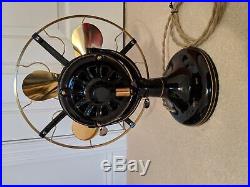 Antique 12 inch Brass Blade Western Electric Hawthorn Fan W184031