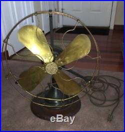 Antique 16 Ge Brass Fan Type Auu Form V1 Cat-34021 Works Perfect Rare