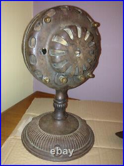 Antique 1900's Rare Canadian General Electric Pancake Motor Desk Fan 12 Brass